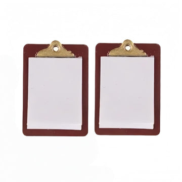 2Pcs 1/12 Miniature Clipboard Dollhouse Decoration Accessories Dollhouse Décor, Accessories