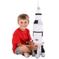 Soft Saturn Rocket Plush Toy - 26? (1 Pc.) - Colorful Printed Space Rocket Plush - Great Gift for Kids, Prize & Space Enthusiasts