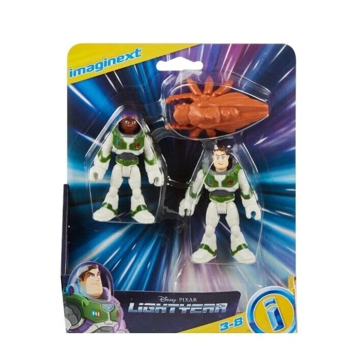 Fisher-Price Imaginext Disney and Pixar Lightyear Buzz Complete Set of 4 Figure Packs from HGT30-956A Release Bundle