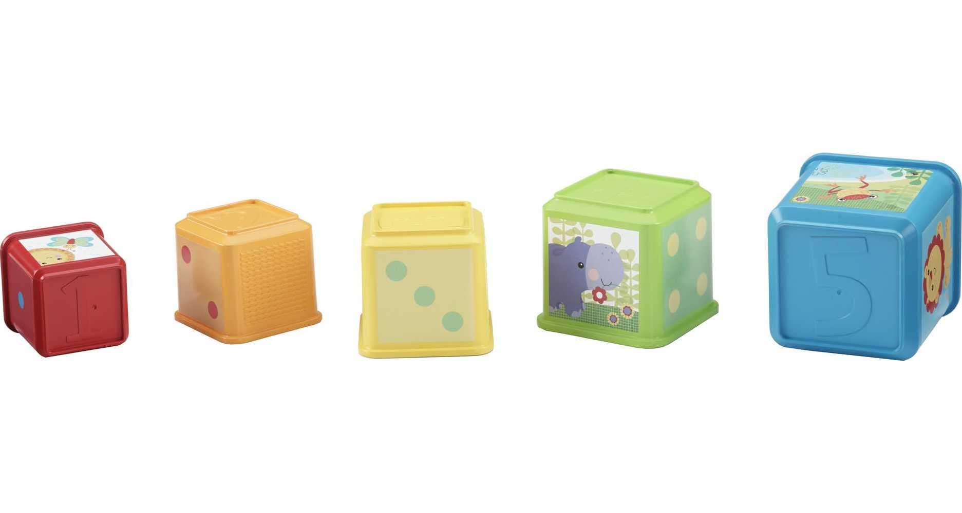 Fisher-Price Stack & Explore Blocks, Set of 5
