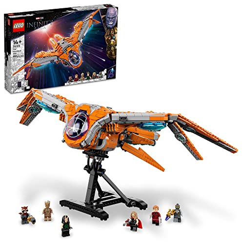 LEGO Marvel The Guardians' Ship 76193 Building Toy - Large Avengers Spaceship Model with Thor & Star-Lord Minifigures, Superhero Movie Inspired Set,