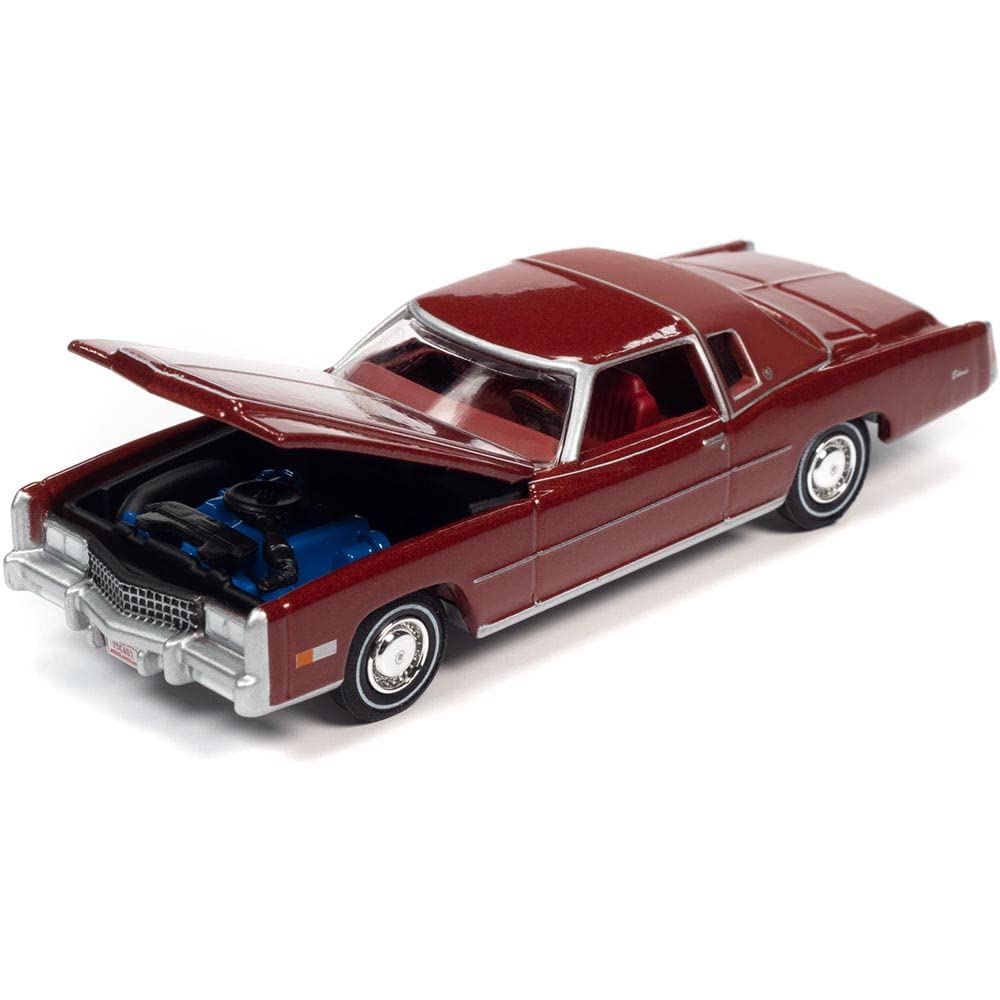 Auto-World 1975 Cadi-llac Eldorado, [Cerise Firemist Poly] Luxury Cruisers