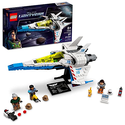 LEGO Disney Pixar's Lightyear XL-15 Spaceship 76832 Buildable Model - Outer Space Toy with Buzz Minifigure, Sox The Cat Figure, Movie Inspired Set for