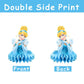 8Pcs Cinderela Table Centerpieces Birthday Party Supplies Double Side Table Decorations for Girls Party Decorations