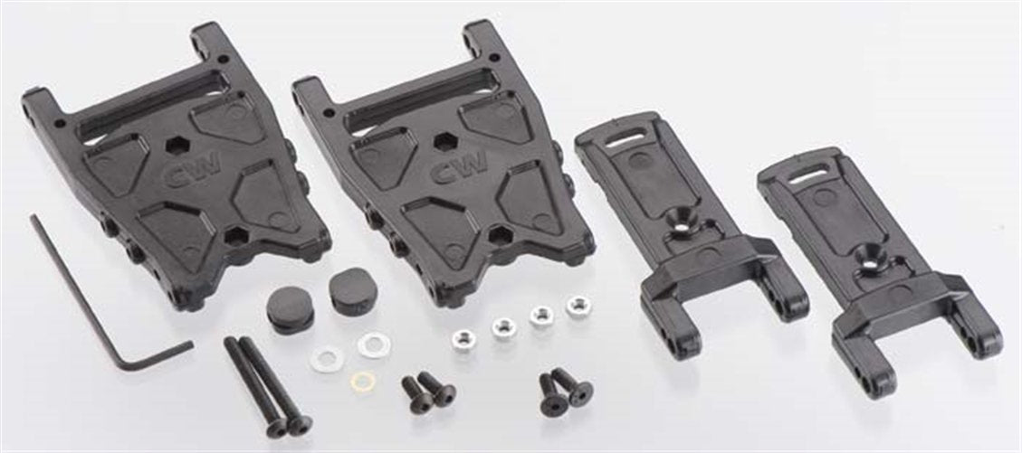 CUSTOM WORKS RC 3244 Adjustable Toe Rear A-Arms Wide