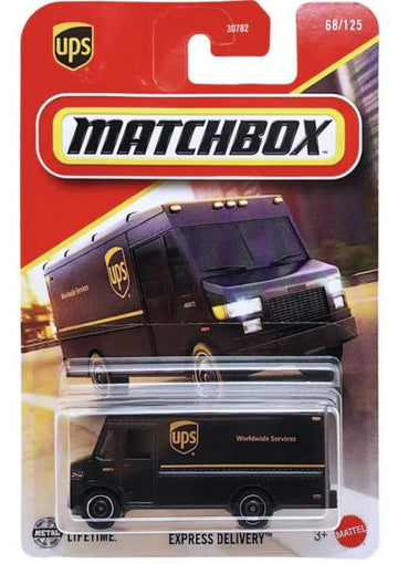 Matchbox Express Parcel Delivery Truck 68/125 [Gold & Brown] 1:64 Scale Diecast Toy Vehicle
