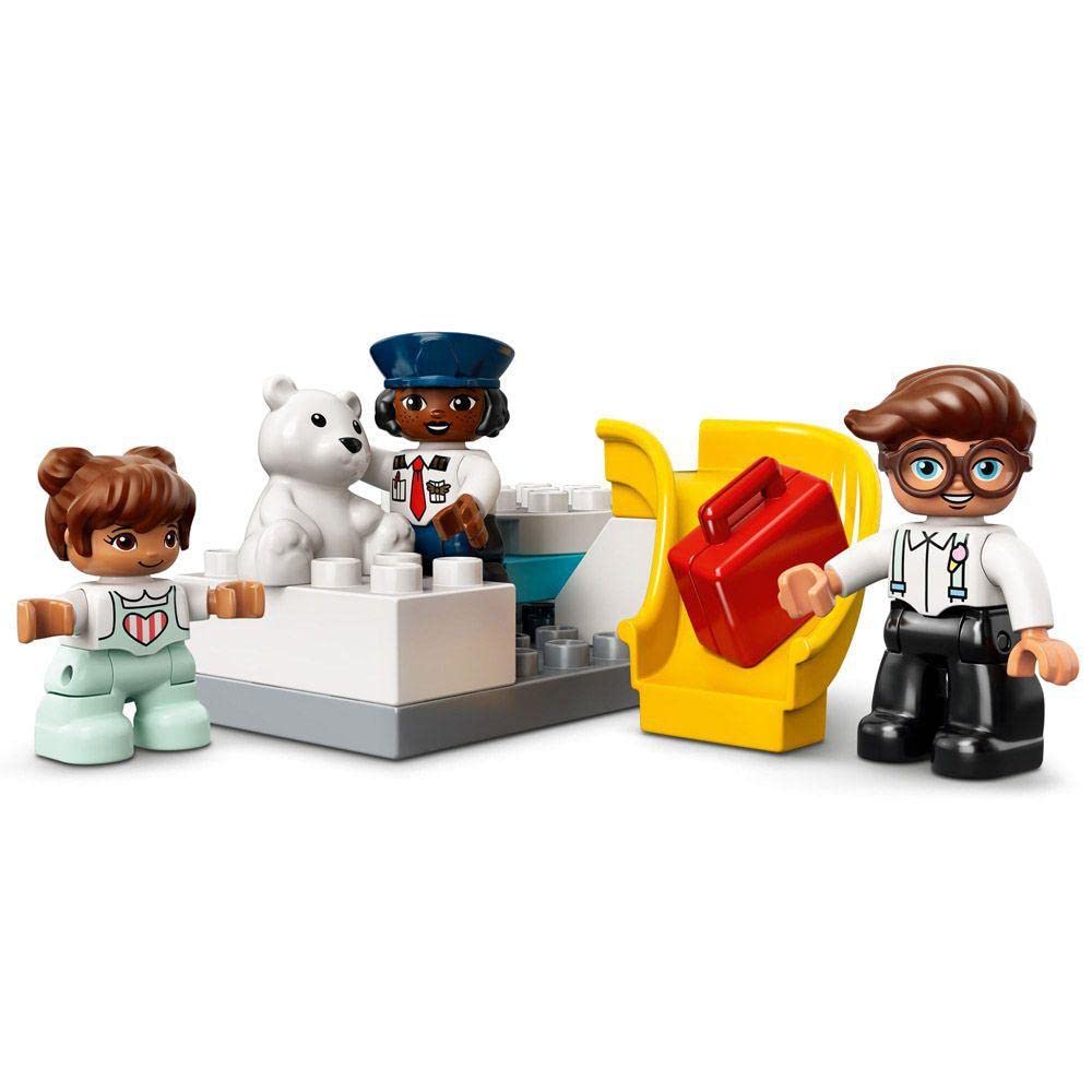 LEGO DUPLO Town Airplane & Airport 10961 Building Toy; Imaginative Playset for Kids; Great, Fun Gift for Toddlers; New 2021 (28 Pieces),Multicolor,One
