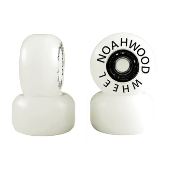 NOAHWOOD Fingerboards PRO Parts Handmade Wheel (Anti-Fake Black Logo can be Erased) White ii 4 Pcs