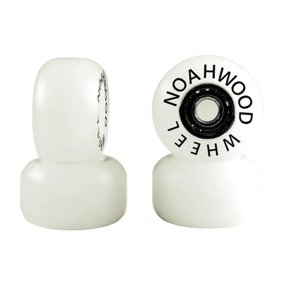 NOAHWOOD Fingerboards PRO Parts Handmade Wheel (Anti-Fake Black Logo can be Erased) White ii 4 Pcs