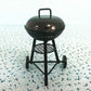 EatingBiting 1:12 mini House Miniature Furniture Room Kitchen Utensils Garden Round BBQ Oven Grill for Kitchen Small House Decor of Livingroom