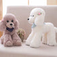 OPHRBU Poodle Plush Toys, Soft and Cute Poodle Plush Toys, Pillows, Cushions, the Best Gift for Your Family and Friends. 1 pc. (White 12 inches)
