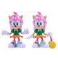 Sonic The Hedgehog Amy Rose 4? Buildable Action Figure - Sonic The Hedgehog Series 2 Collectible with Interchangeable Parts & Surprise Hammer