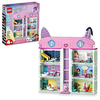 LEGO Gabby's Dollhouse Building Toy - Pretend Play Toy Figures & Playsets for Girls & Boys, Ages 4+ Years - Gift for Birthdays - 8 Room Dollhouse W/ 4