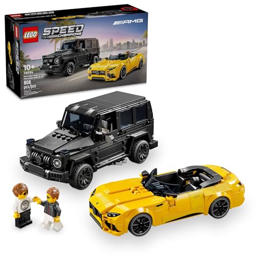 LEGO Speed Champions Mercedes-AMG G 63 & SL 63 Building Toys - Kids Pretend Play Toy Cars for Boys & Girls, Ages 10+ Years - Gifts for Christmas