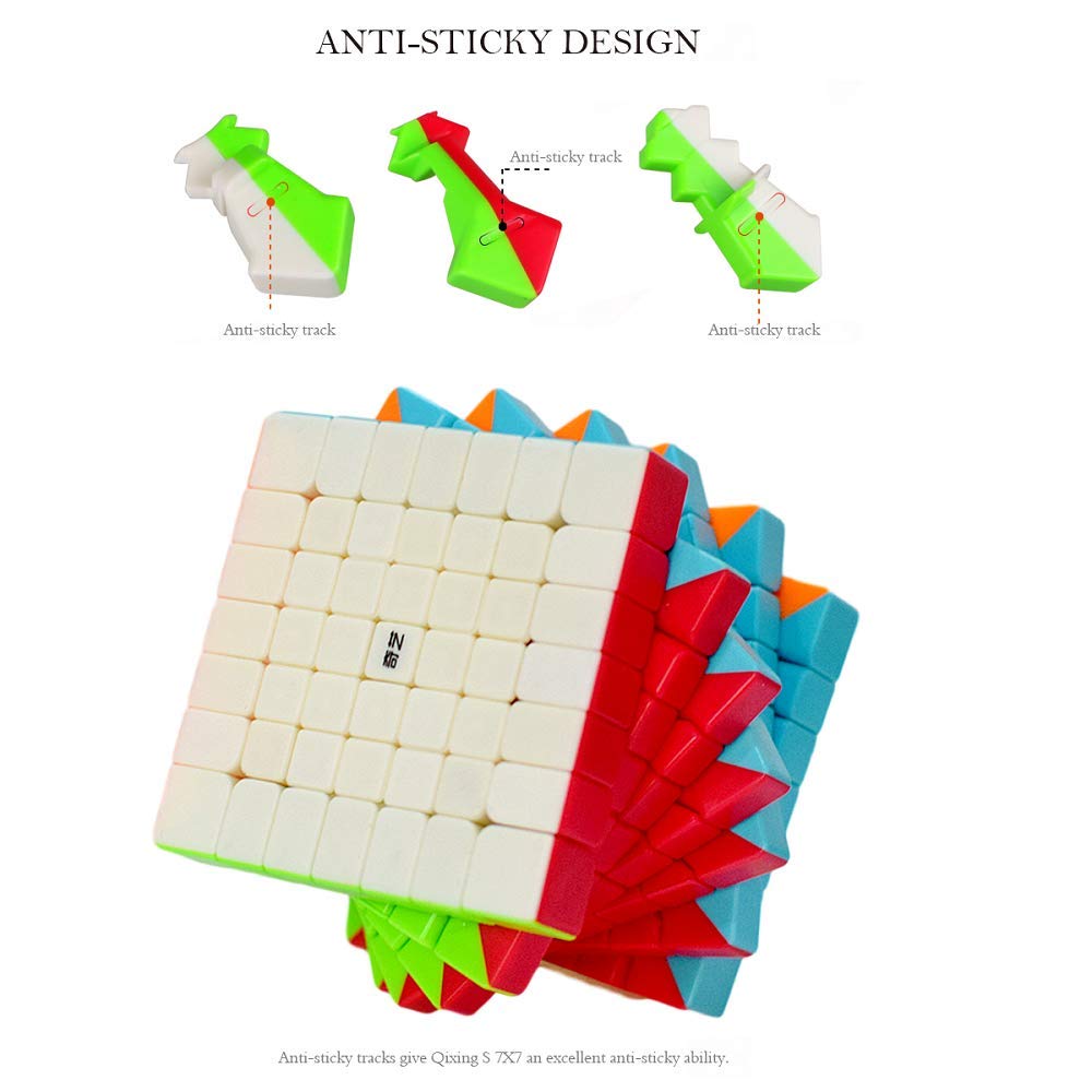 BestCube 7x7 Cube Stickerless QY Toys 7x7x7 Speed Cube Puzzle Gifts Toys(67mm)