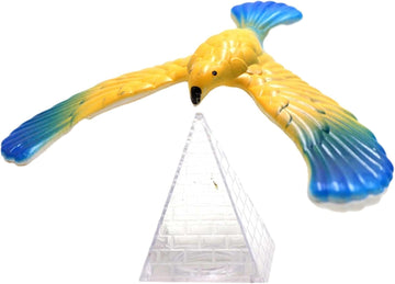 Balance Bird, Balancing Bird Clear Triangle Stand, Classic Educational, Bird That Can Balance Gravityy Finger for Adults, Eagles Stocking Stuffers