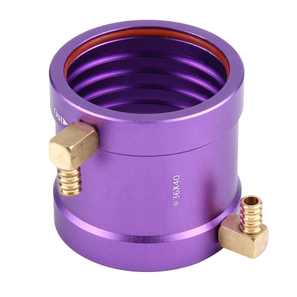 Bewinner 36mm Metal Water Cooling Jacket,Perfect Water Cooling Jacket for RC Motors,Suitable for 3650/3660 Motor,with Good Heat Dissipation Performanc