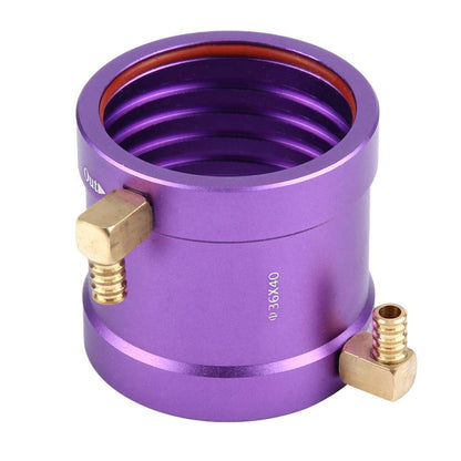 RC Water Cooling Jacket, Metal RC Motor Water-Cooled Jacket Kit for 3650/3660 RC Boat Ship Motor Remote Control Accessory Part