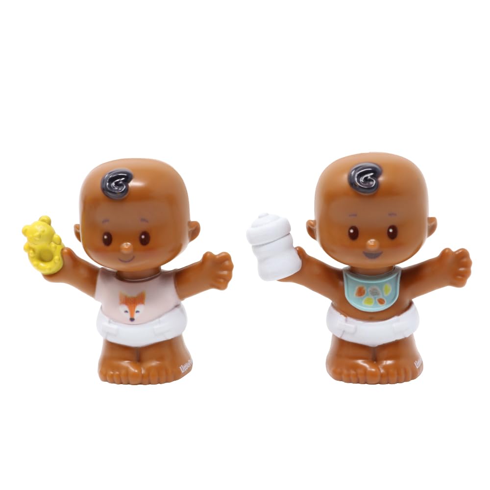 Fisher-Price Replacement Parts for Collectible Little People Babies Family Dollhouse Twins Playset GKP69 - Replacement Baby Boy and Girl