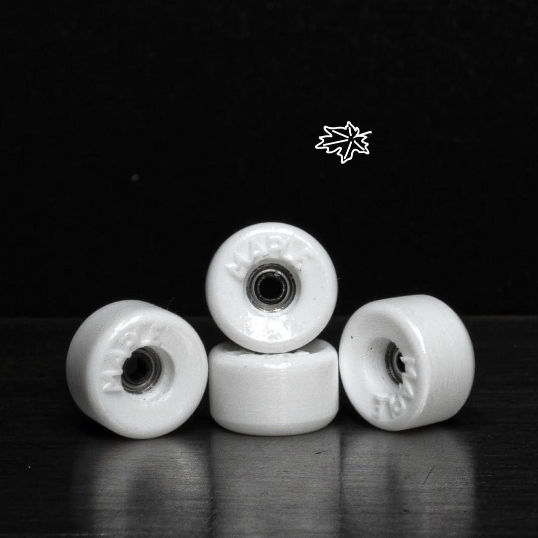 Maple Bowl Fingerboard Wheels Purple and White, Purple/White