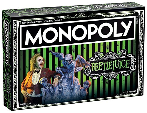 Monopoly Beetlejuice Board Game | Based on The 80’s Fantasy Film Beetlejuice | Officially Licensed Beetlejuice Merchandise | Themed Classic Monopoly