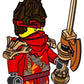 LEGO Ninjago Dragons Rising Season 3: Kai Minifigure with Tunic and Dragon Armor - Ages 6+