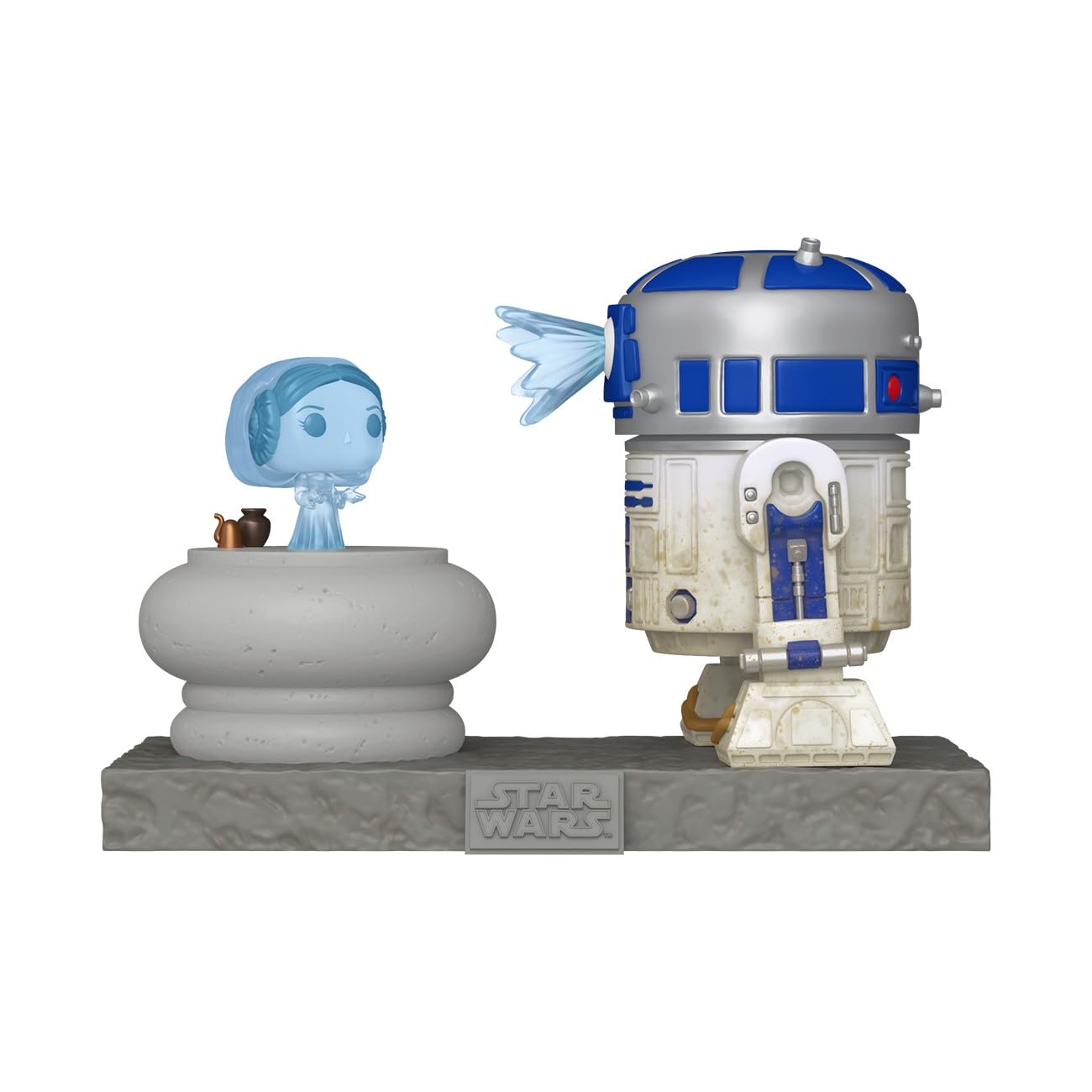 Funko Pop Deluxe: R2-D2 with Leia - Star Wars - Collectable Vinyl Figure - Gift Idea - Official Merchandise - Toys for Kids & Adults - Sci-Fi Fans