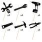 24PCS Tools Cupcake Topper?Wrench Hammer Drill Pliers Handsaw Tape Measure Screwdriver Construction Tools Cake Decorating?Boys Men Birthday Cake