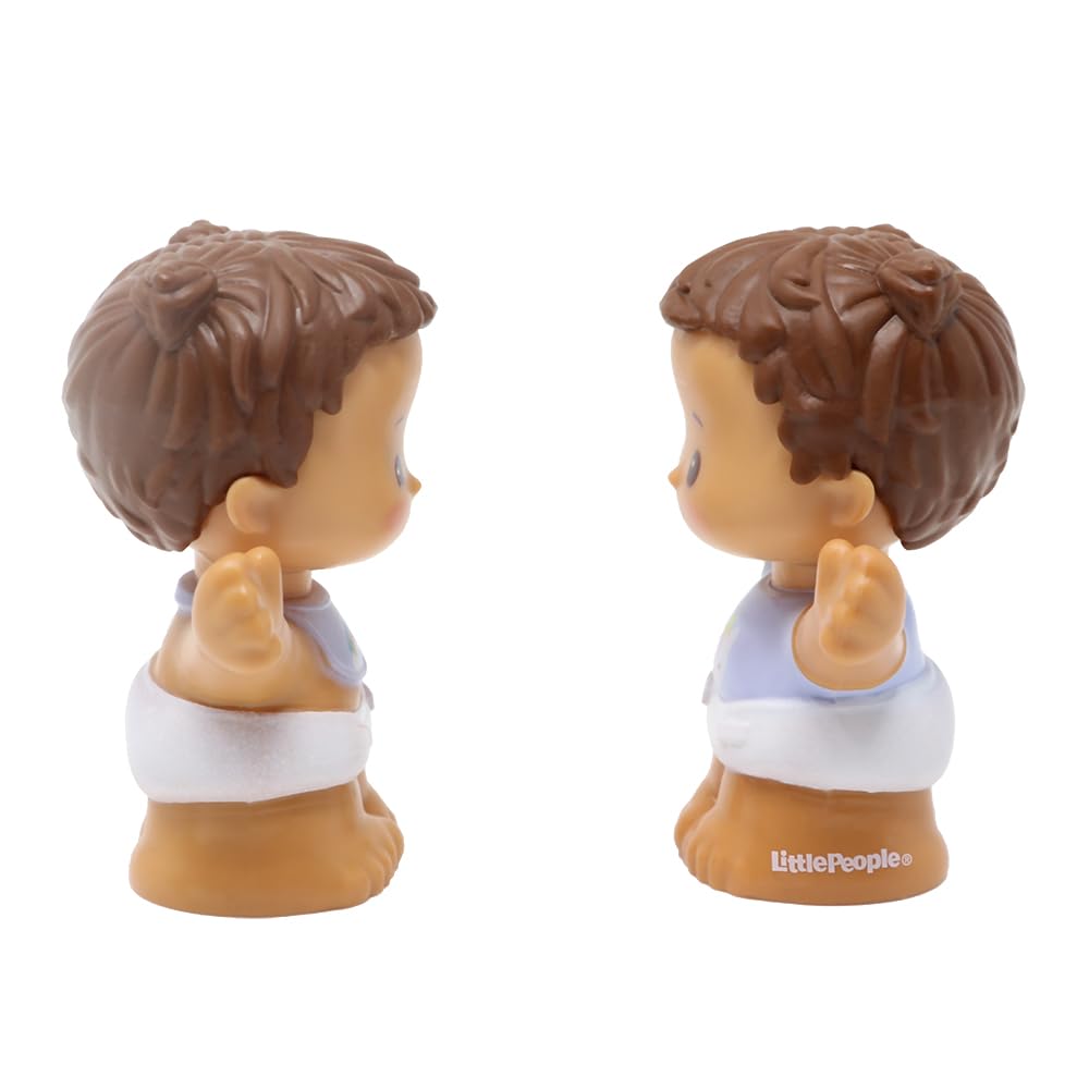 Fisher-Price Replacement Parts for Collectible Little People Baby Dollhouse Family Playset GVH64 - Set of 2 Replacement Babies - Wearing Unicorn