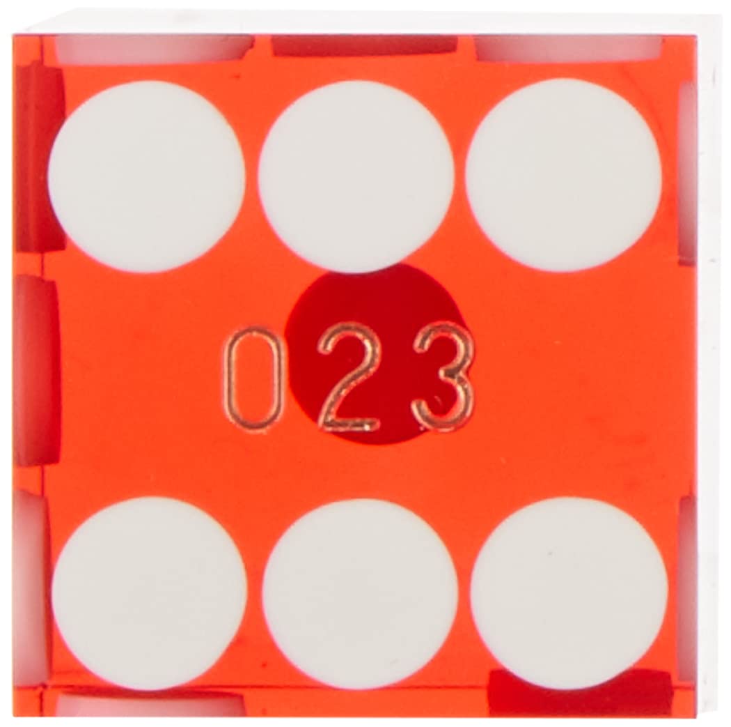 Trademark Poker 10-DC19RED 19mm A Grade Serialized Set of Casino Dice (Red)