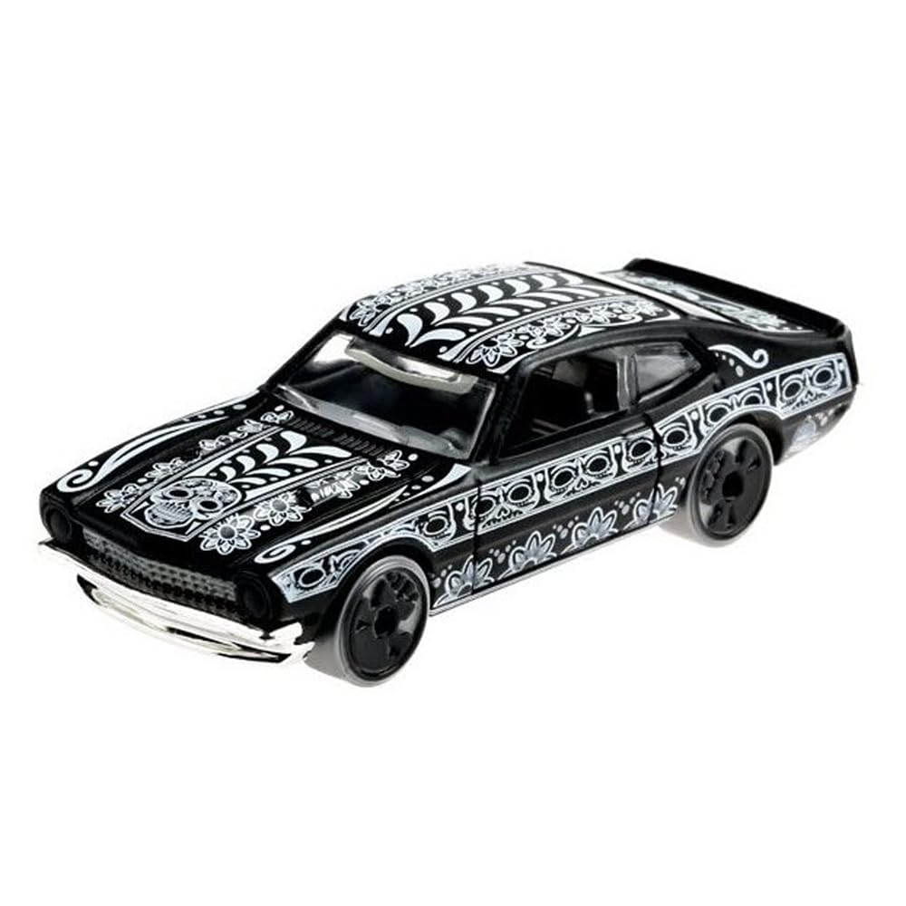 Hot Wheels '71 Maverick Grabber Halloween 1:64 Scale Car, Black, 2" x 3" x 1.5"