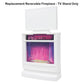 Replacement Part for Barbie Doll Dreamhouse Doll House Playset HMX10 - Replacement White Reversible Fireplace - TV - Gaming Stand and Buffet - Stereo