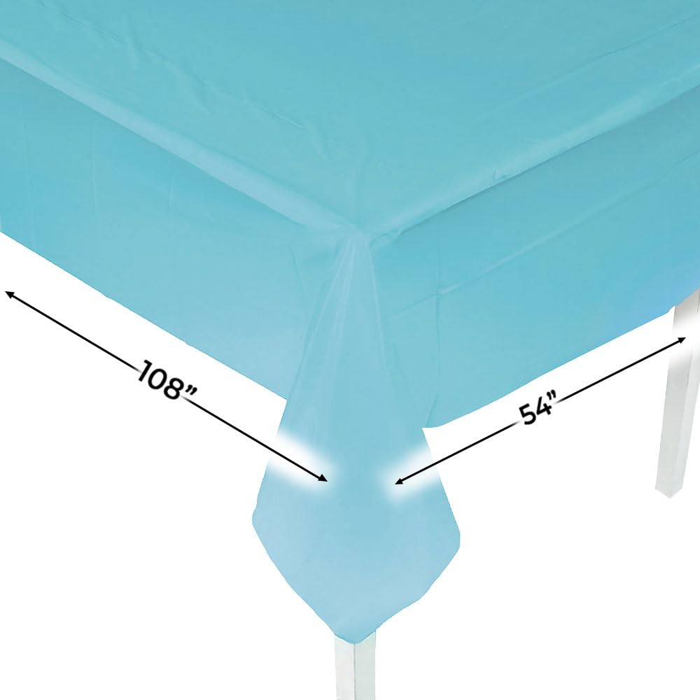 Fun Express Light Blue Tablecover 54" X 108"
