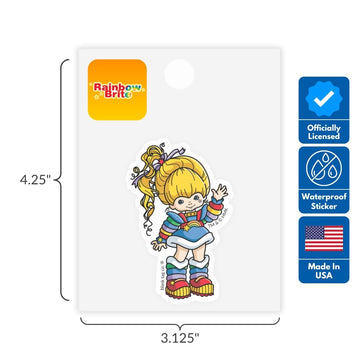 Rainbow Brite® Sticker Bundle - Waterproof Stickers for Water Bottles and Laptops