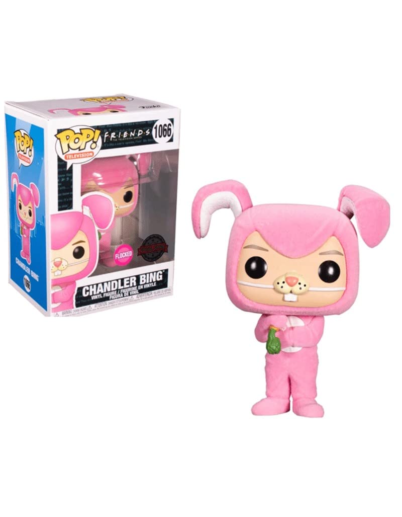 Funko Pop! TV: Friends Chandler Bing as Bunny Flocked Exclusive Vinyl Figure #1066