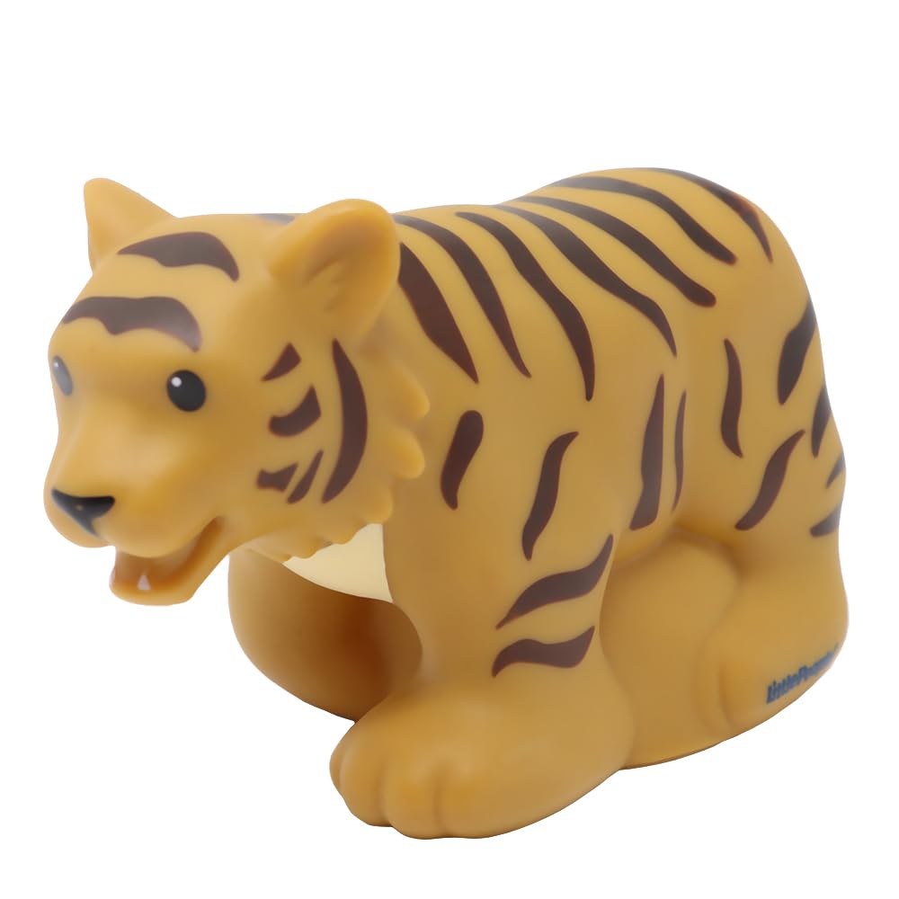 Fisher-Price Mattel Replacement Part Little People Zoo Animal Playset - CHD22 ~ DKN66 ~ Replacement Tiger Figure ~ Works Zoo Playset and Other