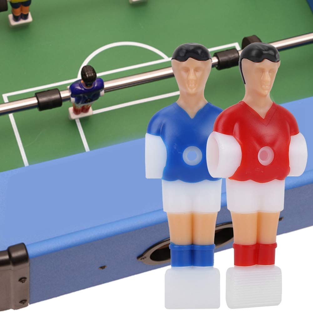 Table Football Replacement Players Set of 4 pcs - 2 Red 2 Blue Soccer Table Game Parts for Tabletop Soccer Game Accessories