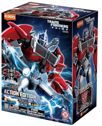 BLOKEES - Transformers - Action Edition 06 - Optimus Prime - Transformers: Prime - Model Kit - Assembly Required - No Tools - No Cutting - No Glue