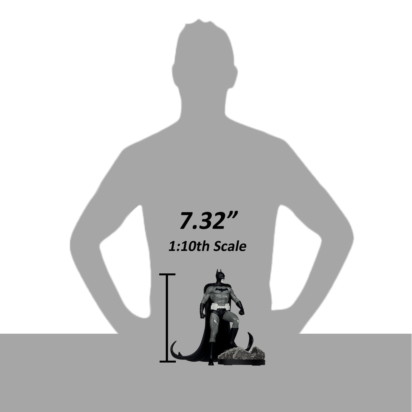 McFarlane Toys - DC Direct Batman by Bjorn Barends (Batman Black & White) 1:10 Scale Resin Statue