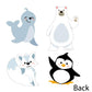 Big Dot of Happiness Arctic Polar Animals - Polar Bear, Seal, Penguin and Arctic Fox Decorations DIY Winter Baby Shower or Birthday Party Essentials
