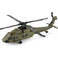 FunXylophy WL K170 RC Helicopter, 2.4G 4CH Flybarless 6-Axis Gyroscope Altitude Hovering RC Military Helicopter with Display Stand and Apron Takeoff