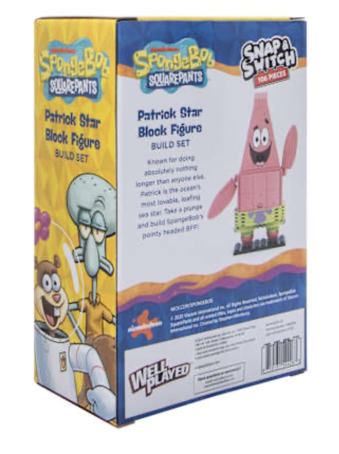 SpongeBob SquarePants Snap & Switch Patrick Star Block Figure