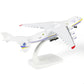 QIYUMOKE 1/400 Antonov AN-225 Mriya Diecast Airplane Model with Stand, Metal Transport Cargo Plane Model for Adult Aviation Enthusiasts Collection