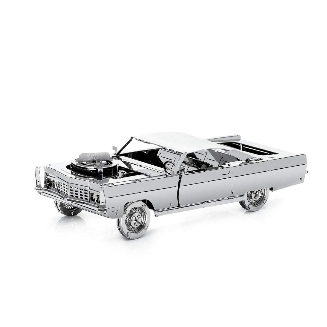 Model Car Kit - 3D Model kit Royal Voyager - Moving Wind-Up Retro Car Model | 3D Puzzle for Adults - Metal DIY Kit | Beautiful Metal Model Car