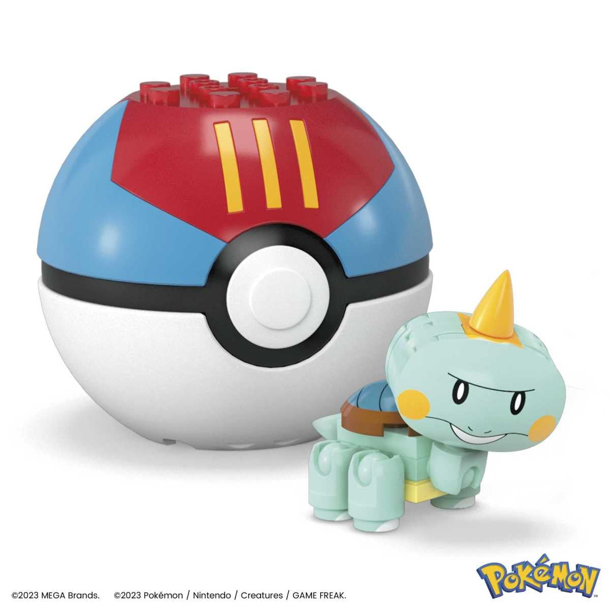 MEGA Pokémon Chewtle Collectible Pokeball Building Toy for Kids Ages 6 and Up