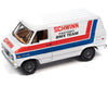 1976 Chevy G20 Van White w/Stripes Factory BMX Team Pop Culture 2023 Release 1 1/64 Diecast Model Car by Johnny Lightning JLPC011-JLSP311