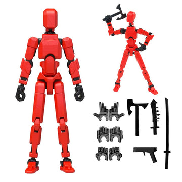 2026 New Titan 13 Action Figure Set,Titan 13 Robot Action Figure 3d Printed Multi-Jointed Movable,Robot 13 Action Figures,Decorations for Action