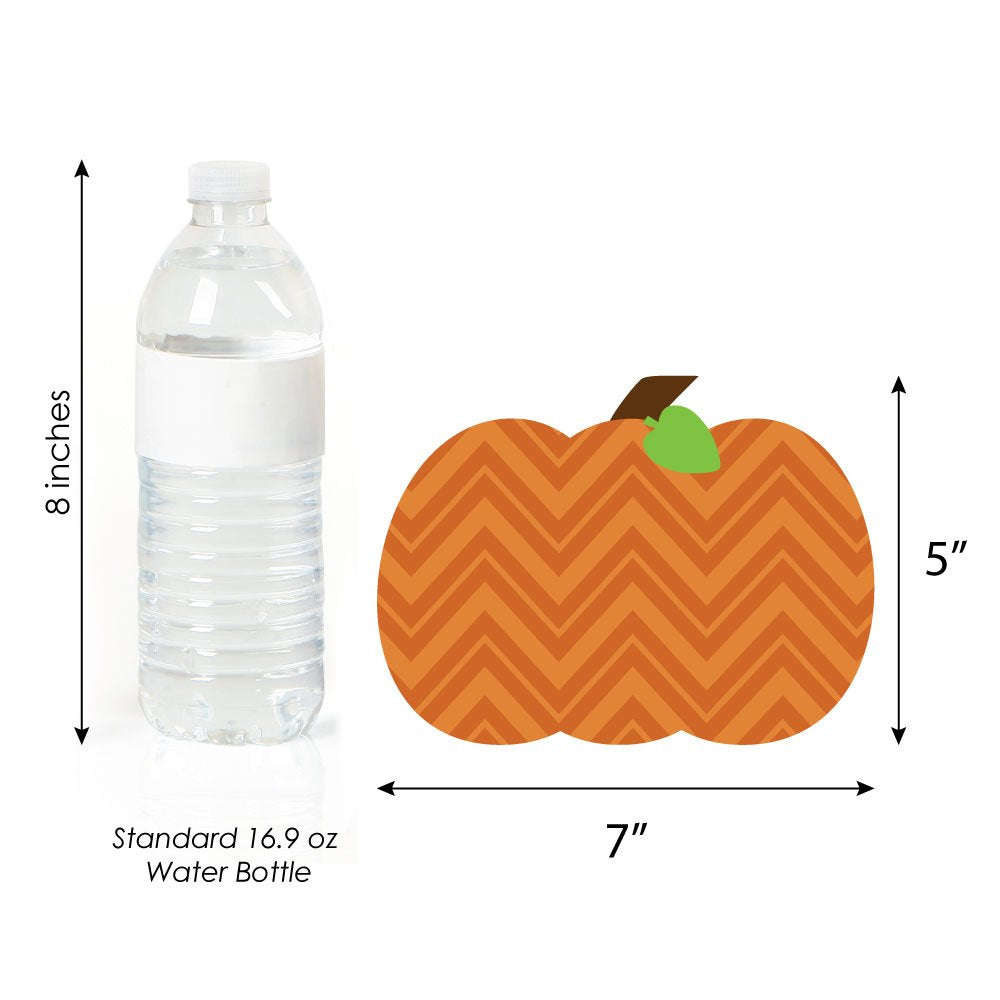 Big Dot of Happiness Pumpkin Patch - Pumpkin Decorations - Fall Decorations - Thanksgiving Decorations - Pumpkin Cutouts - Halloween Decorations