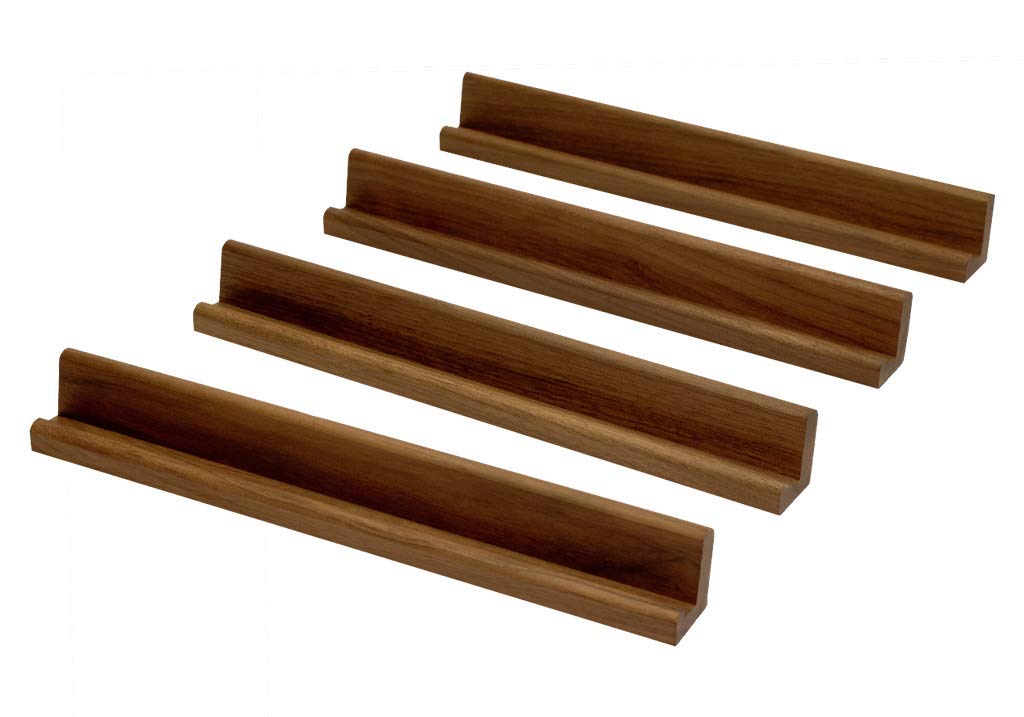 Easy-View Domino Racks for Maximum Visibility and Ease in organizing Your Hand. Solid American Black Walnut