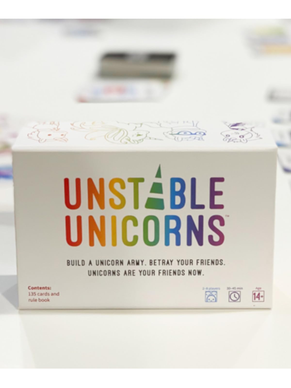 Unstable Games Unstable Unicorns Card Game - Strategy Party Game for 2-8 Players, Ages 8 and Up - Funny Family Game Night Card Game from the Creators